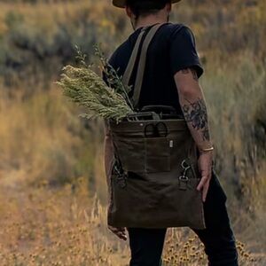 Bare Bones Gathering Bag Canvas Harvesting Bag